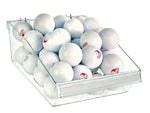 Azar 5.75" x 11.75" Pegboard 3-Compartment Medium Deep Bin Tray, Clear, 2/Pack (556130-M-DIV-2PK)