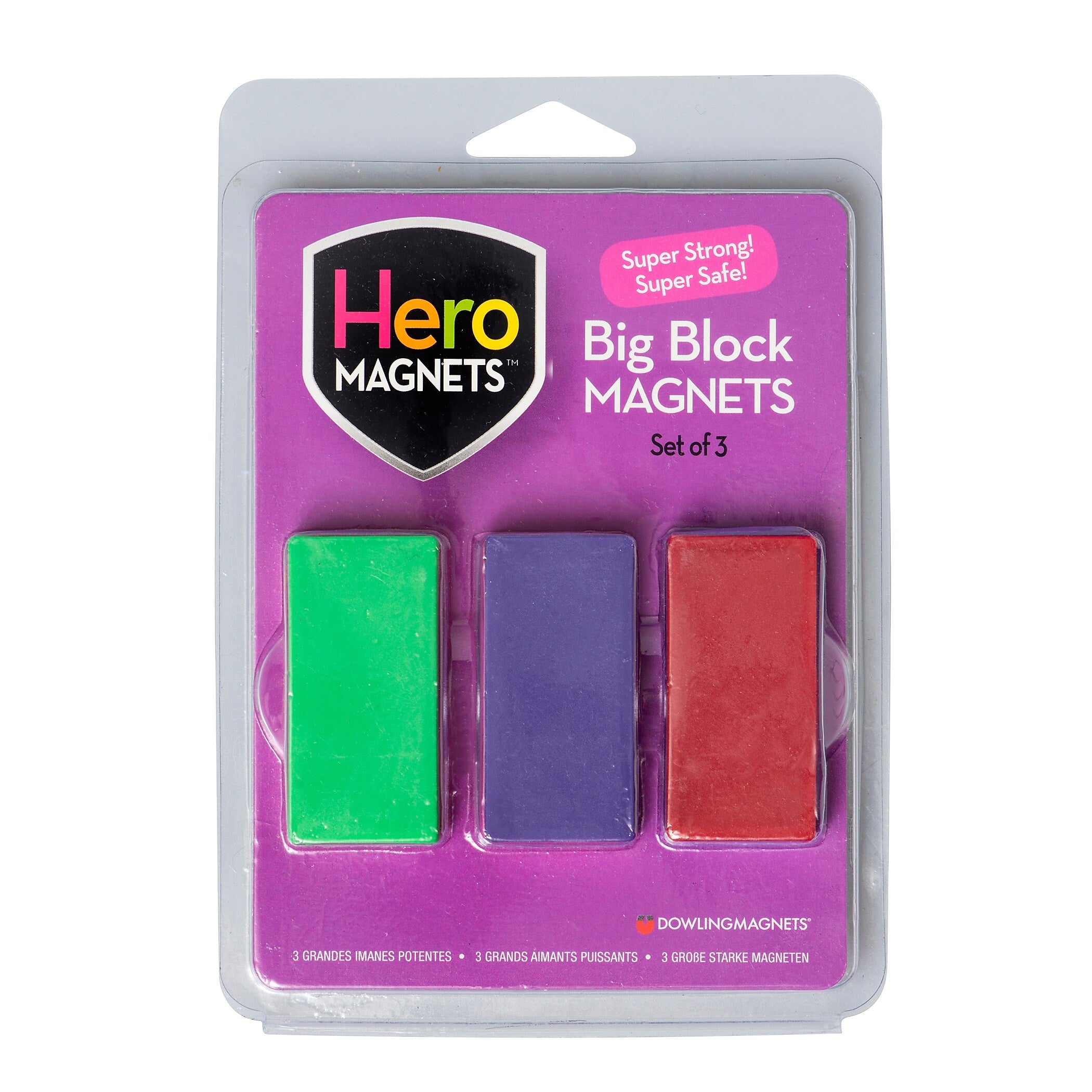 Dowling Magnets Hero Magnets Bundle: Button, Blocks & Rings, 18 Pieces (DO-HEROKIT)