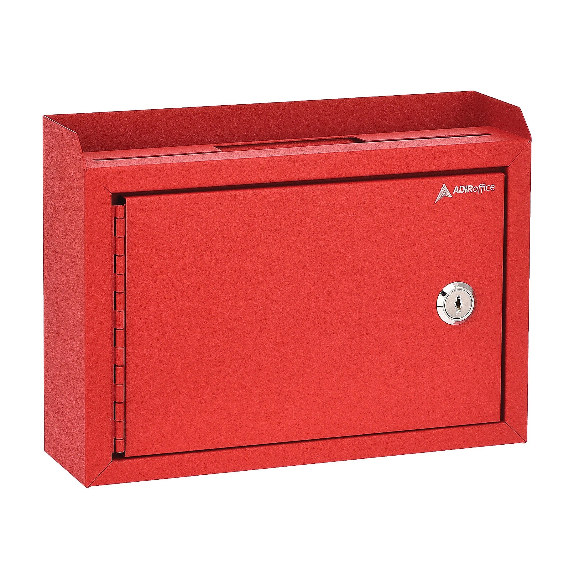 AdirOffice Steel Multipurpose Drop Box Interoffice Mailbox, Medium, Red (631-02-RED-PKG)