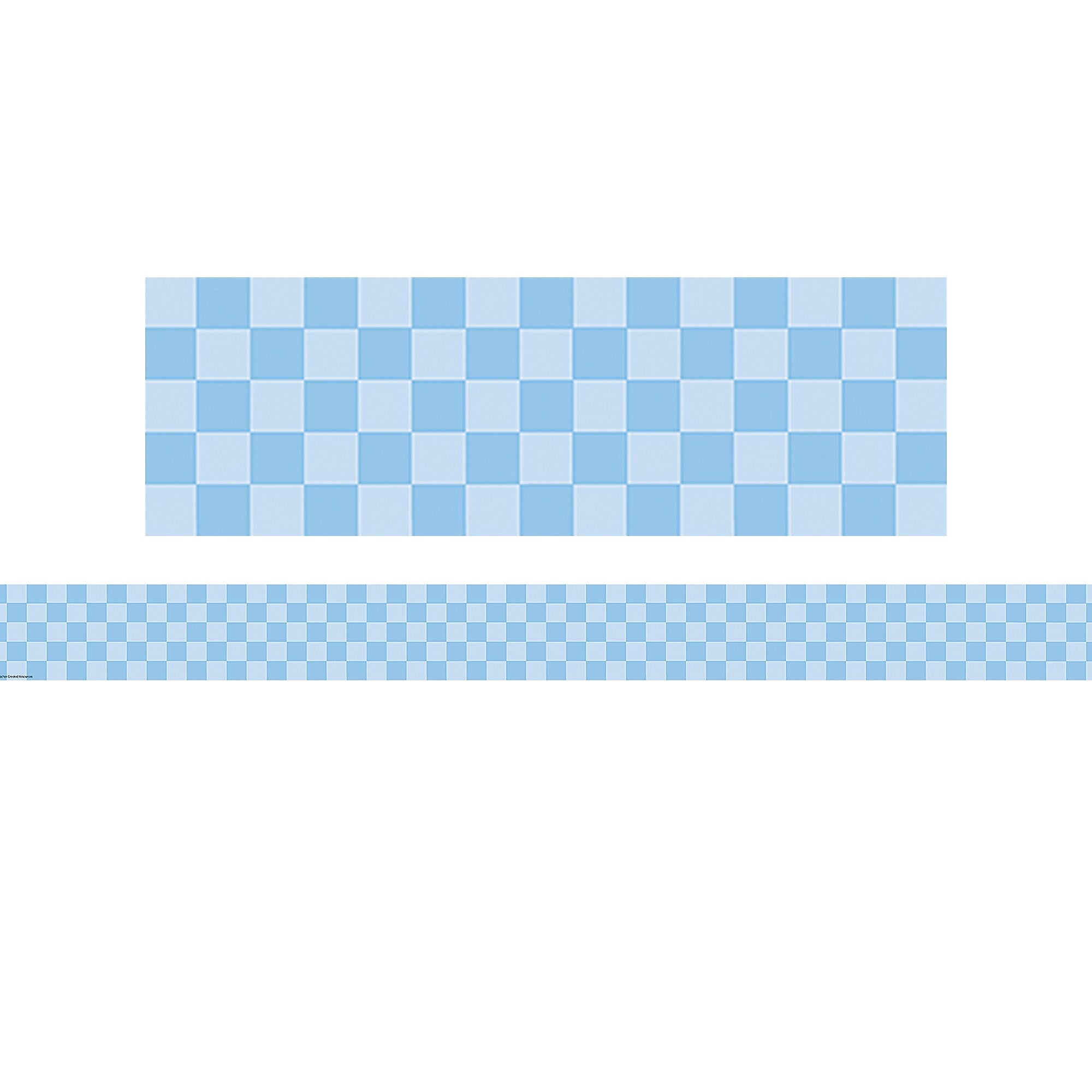 Teacher Created Resources Border Trim, 3" x 2.92', Checkers Scalloped, 12/Pack, 6 Packs/Bundle (TCR9318-6)