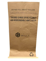 Petra A1 30 Gallon Commercial Trash Bag, 18" x 36", 3.5 mil,Low Density, Brown, 100 Total Bags (KITSTP180)