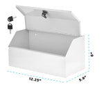 Viva Comfort Steel Secure Surface-Mount Medicine Medical Cabinet, 0.2 cu. ft., White, (ADI999-05-WHI-MK)