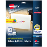 Avery Sure Feed Inkjet Return Address Labels, 3/4" x 2-1/4", 600 Labels/Pack (8257)