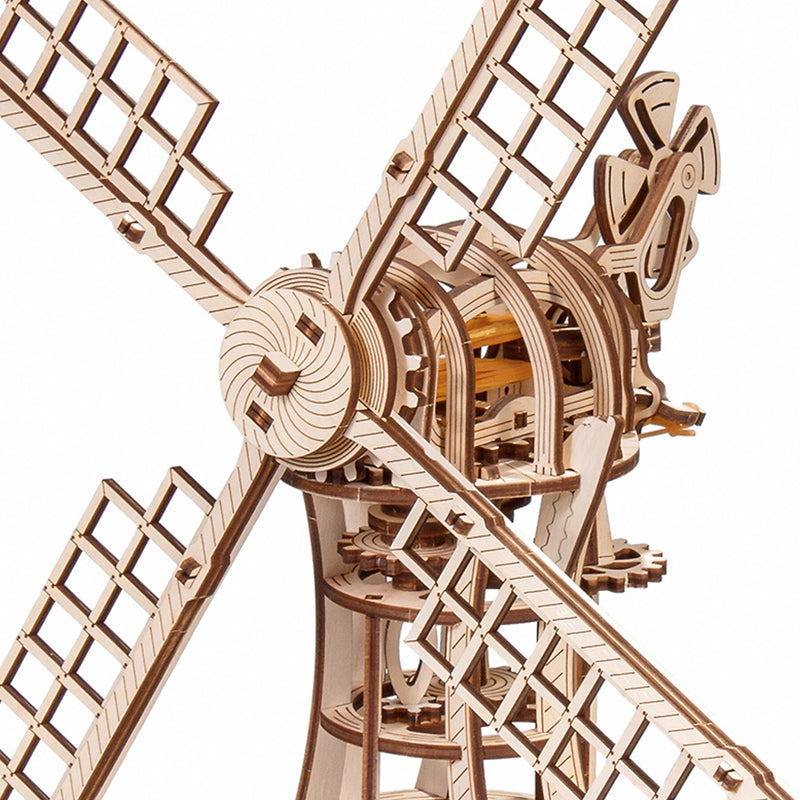 EWA Eco-Wood-Art Windmill 3D Wooden STEM Construction Kit, 227 Pieces/Set (AVRAV0523327)