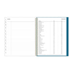2025-2026 Blue Sky Bakah Blue 8.5" x 11" Academic Year Weekly & Monthly Planner, Plastic Cover, Multicolored (131951-A26)