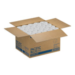 Pacific Blue Basic 1-Ply Inner Wrapped Embossed Toilet Paper by GP PRO, White, 550 Sheets/Roll, 80 Rolls/Case (19881/01)