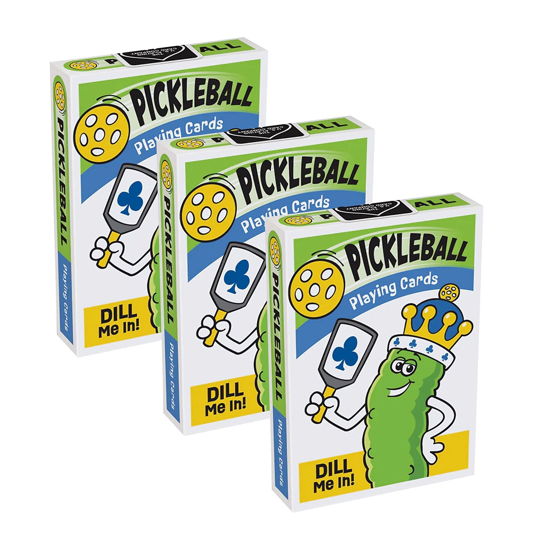 Trend Enterprises Pickleball Playing Cards, Multicolored, 3/Bundle (T-20102-3)
