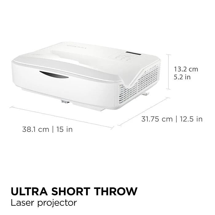 ViewSonic 5000 Lumens WUXGA Ultra Short Throw Projector, White (LS832WU)