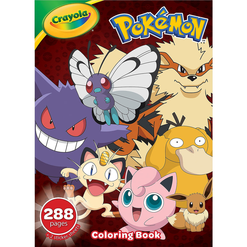 Crayola Pokémon Coloring Book, 288 Pages, 3/Bundle (BIN040851-8)