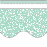 Teacher Created Resources Border Trim, 2.19" x 2.92', Composition Green Scalloped, 12/Pack, 6 Packs/Bundle (TCR9314-6)