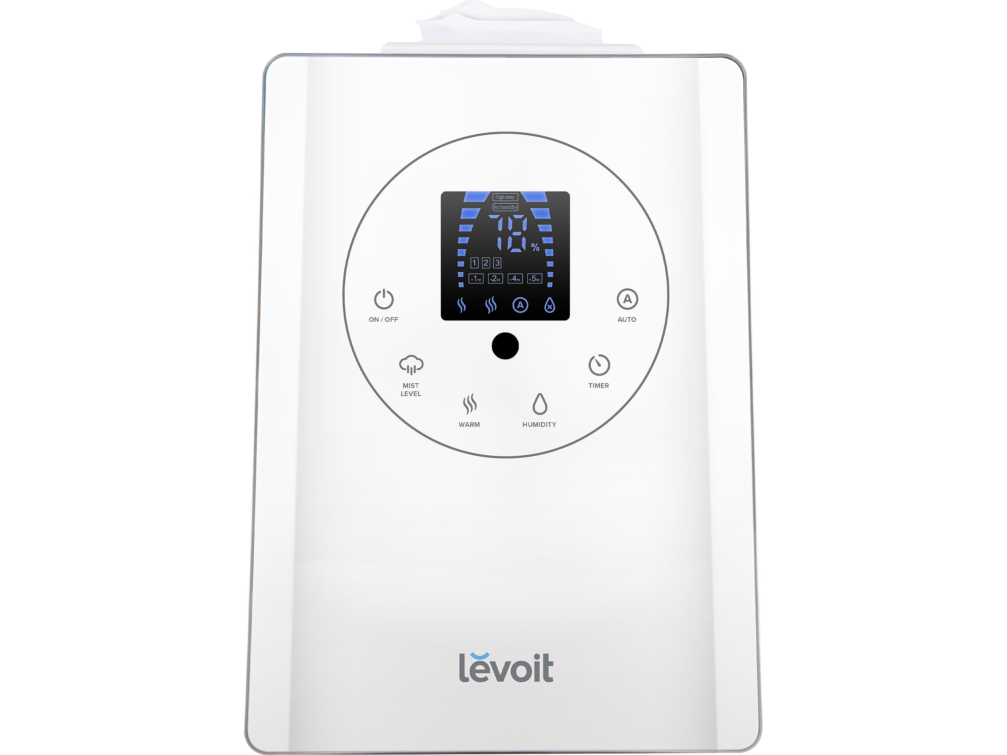 Levoit Hybrid Ultrasonic Cool & Warm Mist Tabletop Humidifier, 1.58-Gallon, 753 sq. ft., White (HEAPHULVNUS0031)