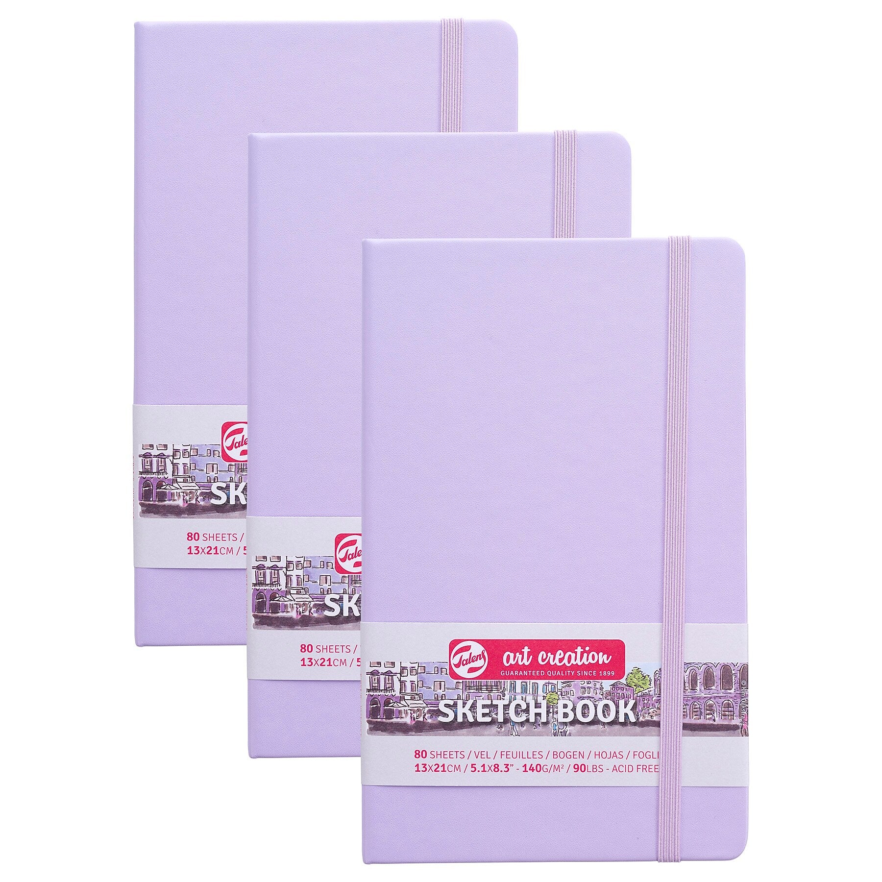 Talens Art Creation 5.1" x 8.3" Sketch Book, 80 Sheets/Book, 3/Bundle (TLN9314132M-3)