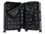 InUSA Drip 24" Hardside Suitcase, 4-Wheeled Spinner, TSA Checkpoint Friendly, Blue (IUDRI00M-BLU)