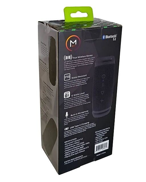 Morpheus 360 Sound Stage Portable Bluetooth Speaker (BT5850BLK)