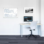 Luxor Magnetic Porcelain Dry-Erase Whiteboard, Aluminum Frame, 36"W x 24"H (DEWM001)