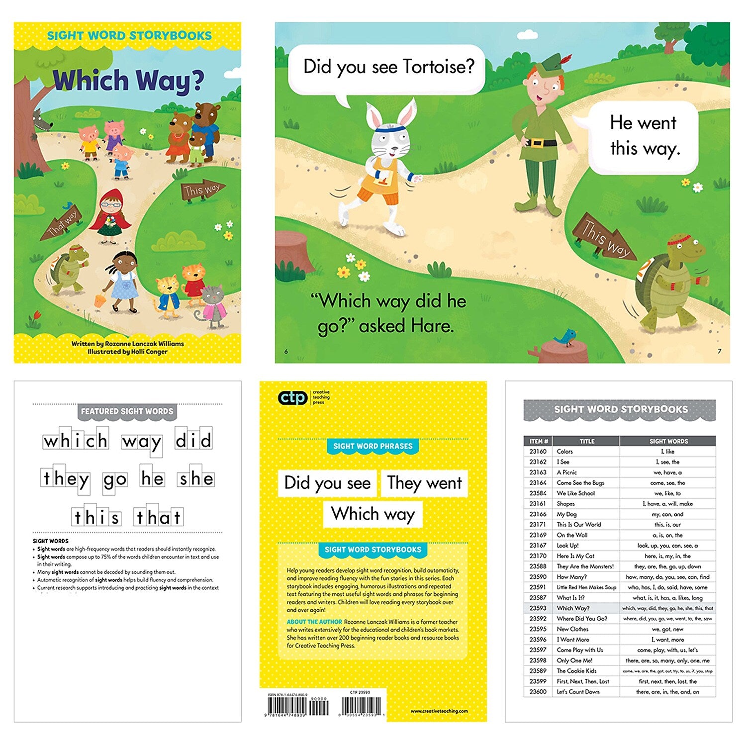 Creative Teaching Sight Word Storybooks Picture Book Set 3, 6 Books/Set