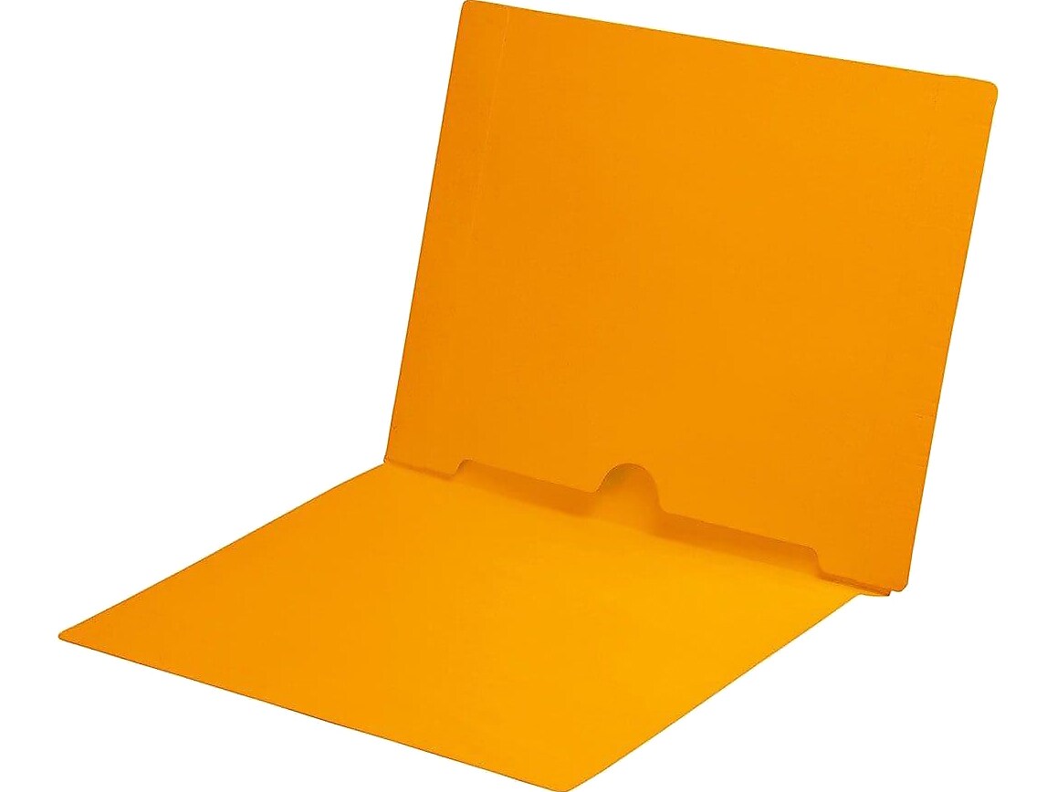 Medical Arts Press End Tab File Folder, Straight Cut, Letter-Size, Goldenrod, 50/Box (S-09017-GLD)