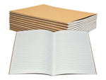 Better Office Composition Notebooks, 5.5" x 8.3", Narrow Ruled, 30 Sheets, Kraft, 12/Pack (25020-12PK)
