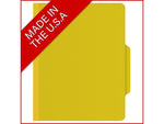 Medical Arts Press Pressboard Classification Folder, 2 Dividers, 2" Expansion, Letter Size, Yellow, 10/Box (DV-T42-26-3YLW)