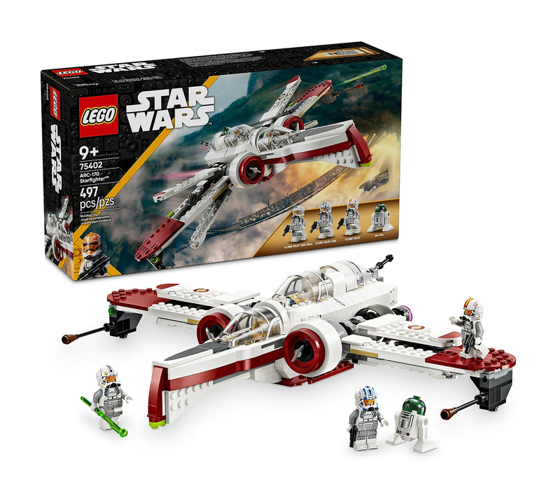 LEGO Star Wars ARC-170 Starfighter, 497 Pieces (75402)