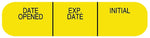 DATE OPEN EXP DATE IN, Medication Instruction Label, 1-5/8" x 3/8"