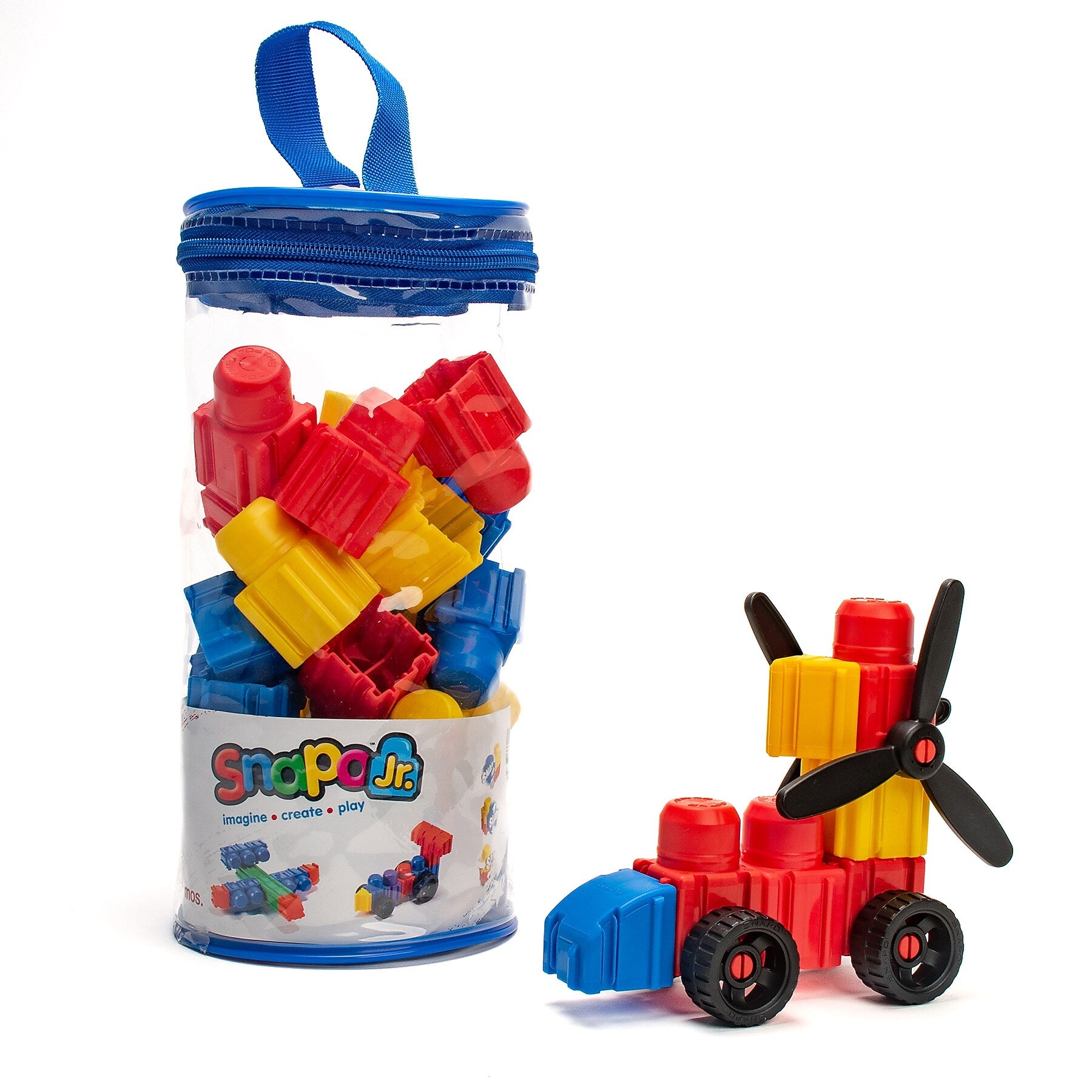 Snapo Jr. Building Blocks Junior Builder's Kit, 40 Pieces/Set (SNP3240)