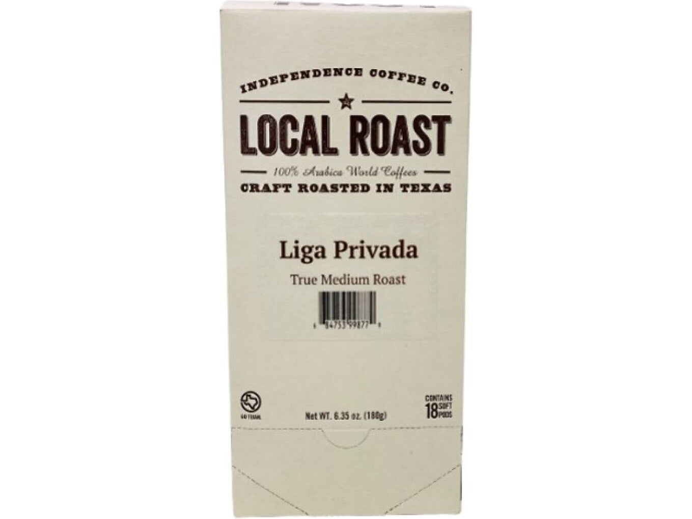 Independence Coffee Co. Liga Privada Coffee Pods, Medium Roast, 18/Box (LPA.SSrnd-108ctcs)