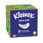 Kleenex Ultra Soft Facial Tissue, 3-Ply, 60 Tissues/Box, 18 Boxes/Carton (54278)