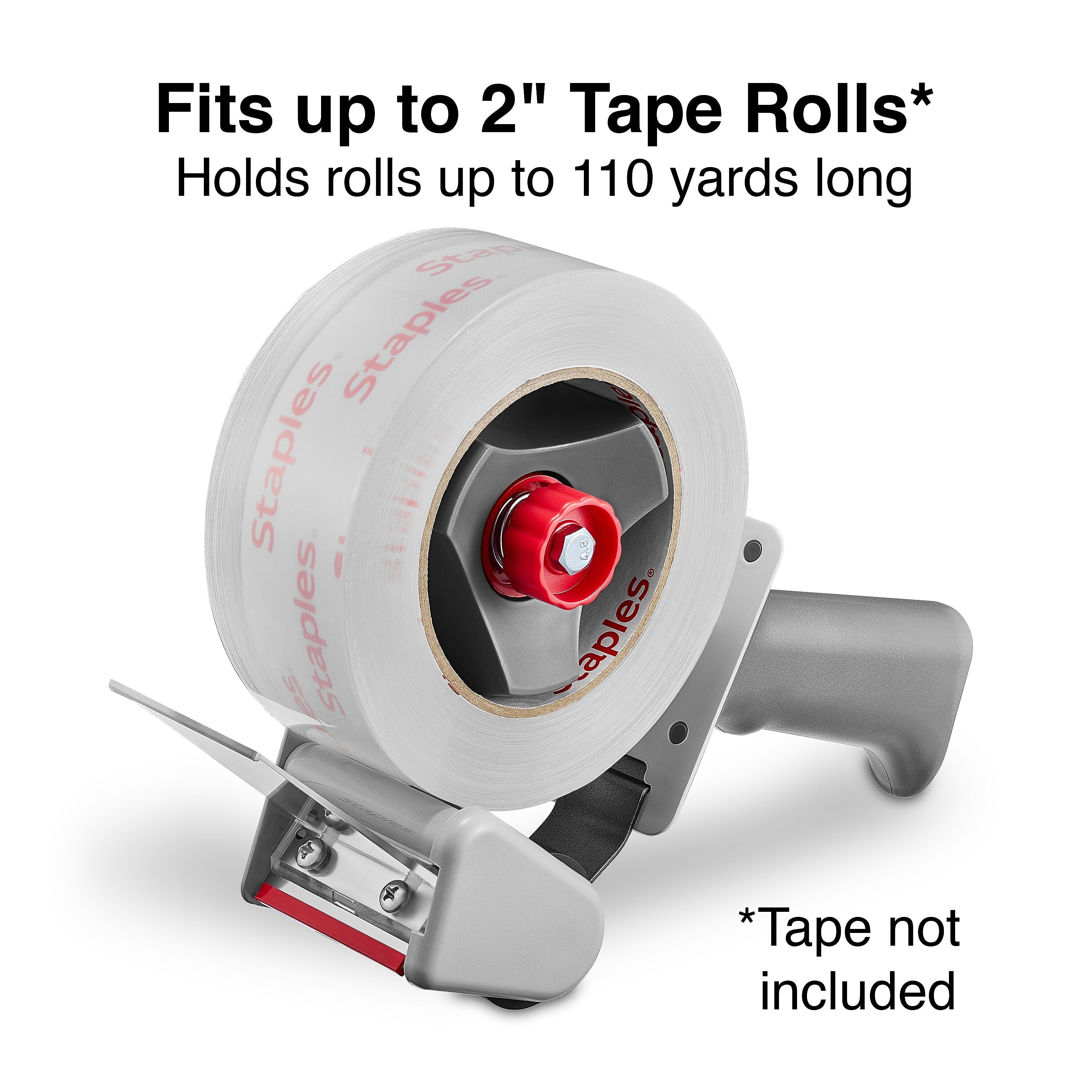 Staples 2" Packing Tape Dispenser, Gray (ST56464)