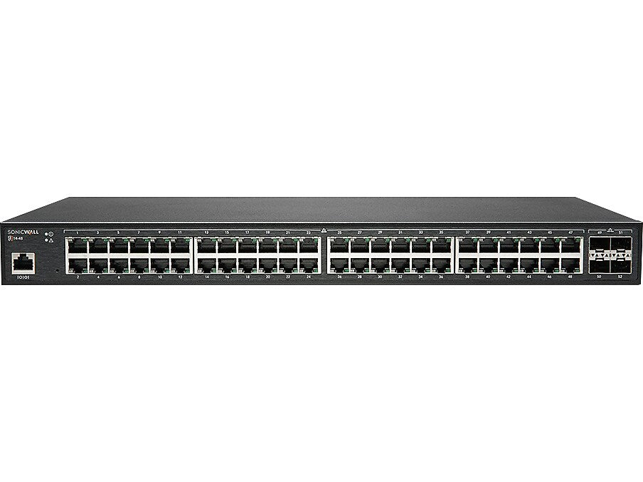 SonicWALL 48-Port Gigabit Ethernet Managed Switch, Black (02-SSC-2465)