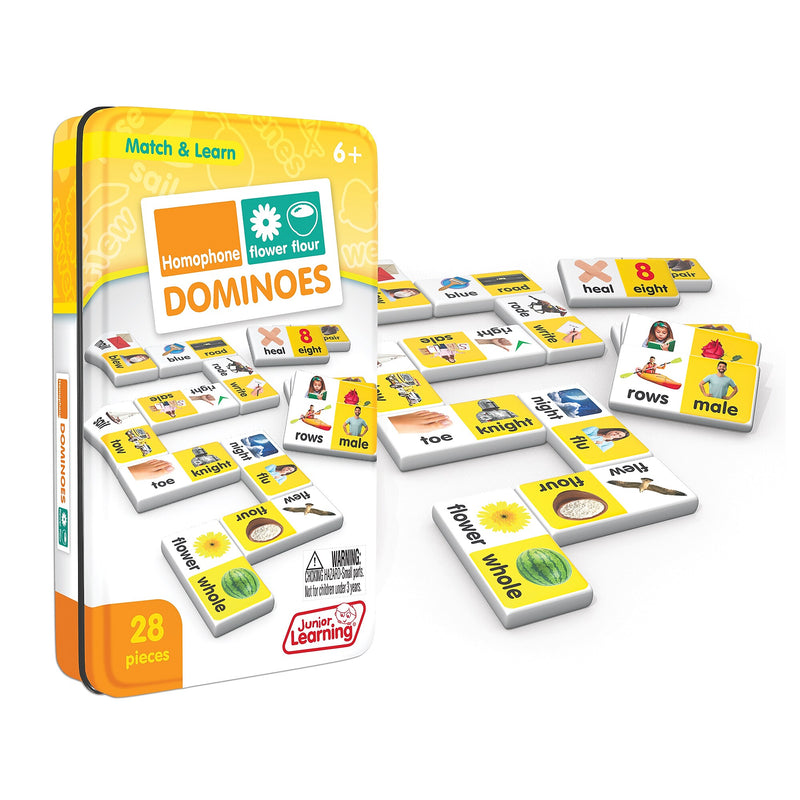 Junior Learning Homophone Match & Learn Dominoes, 2/Bundle (JRL667-2)