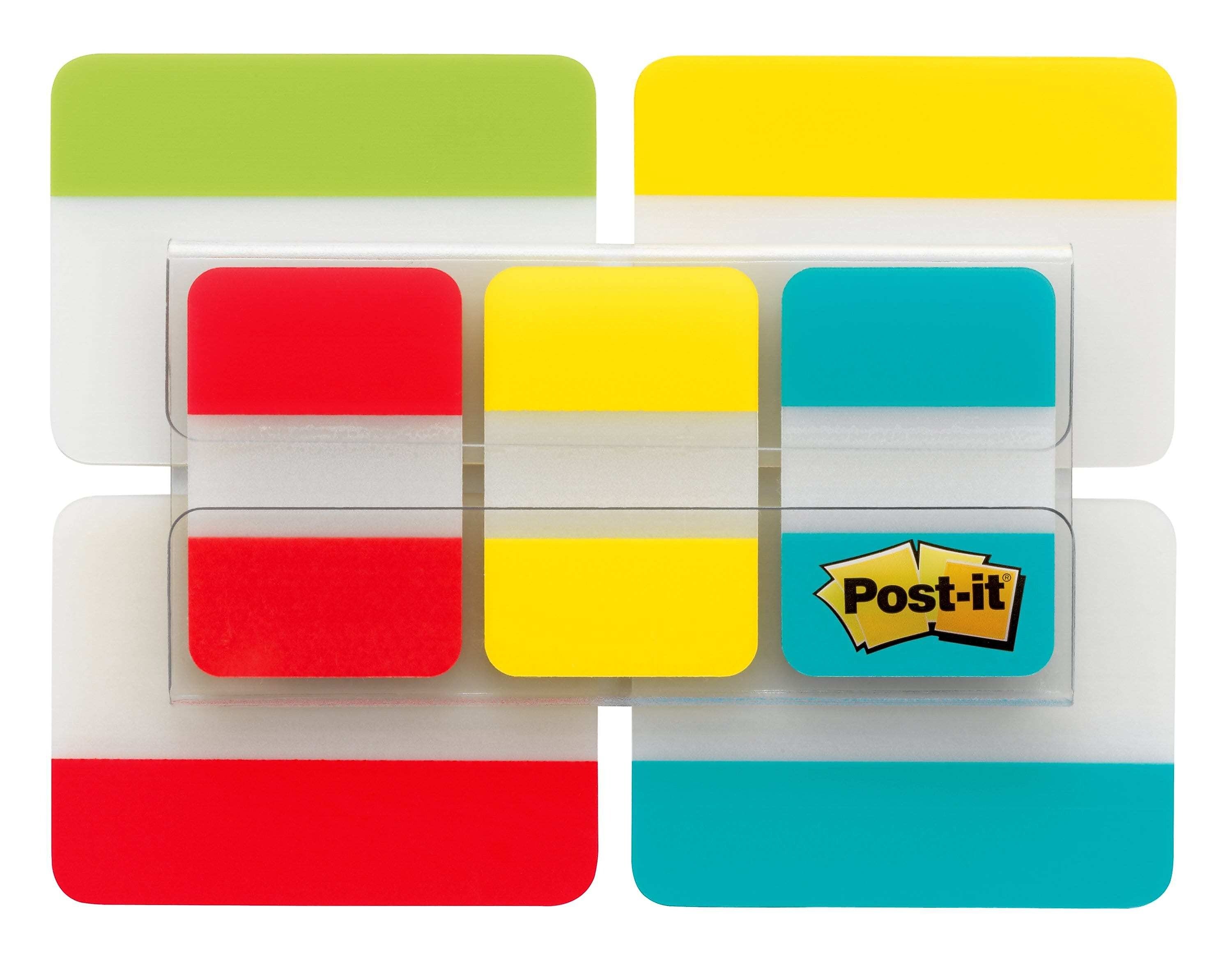Post-it Tabs Value Pack, 1" Wide & 2" Wide, Assorted Colors, 114 Tabs/Pack (686-VAD2)