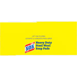 S.O.S CloroxPro Heavy Duty Steel Wool Soap Pads, Multicolored, 15 Pads/Pack (88320)