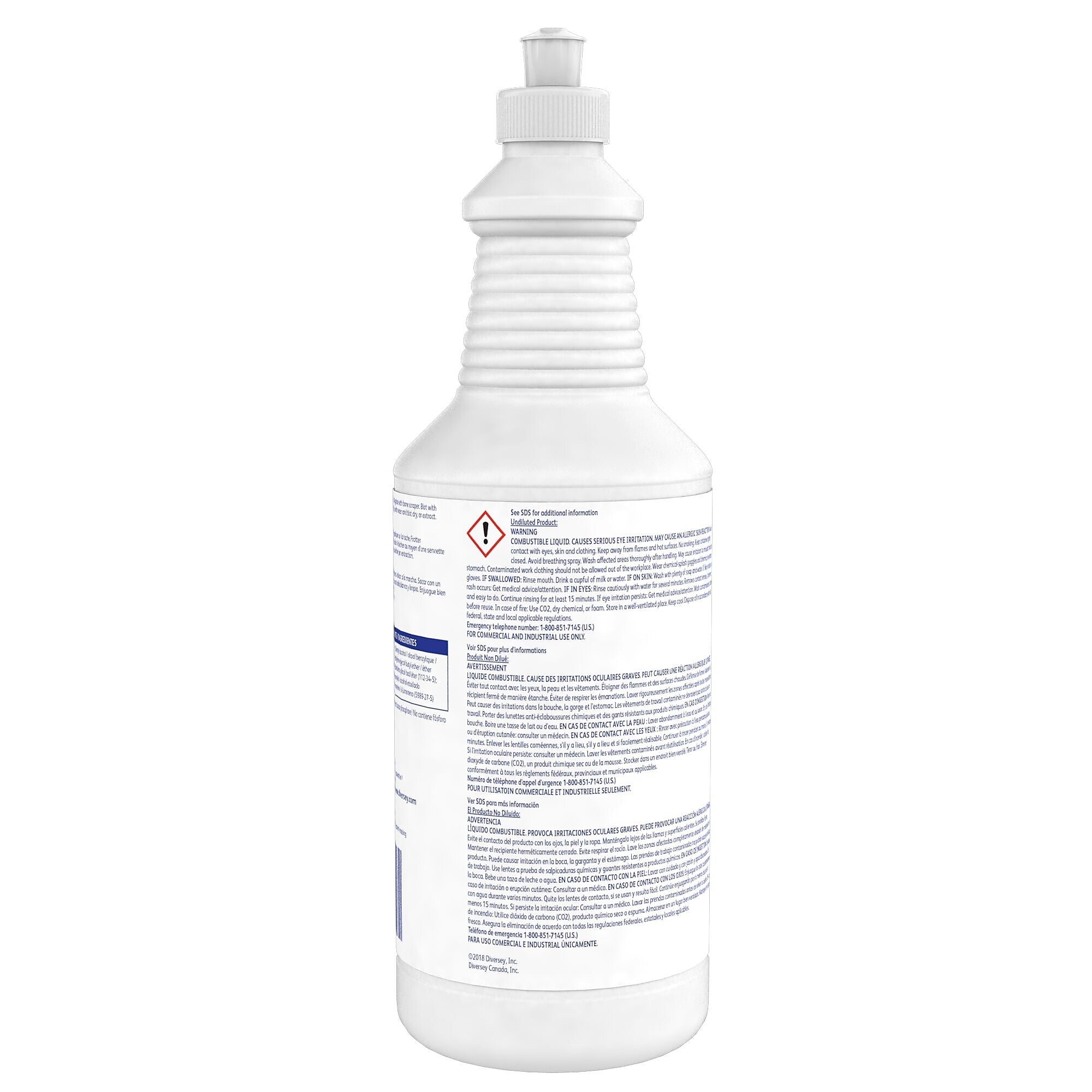 Diversey Express Gel All-Purpose Solvent Spotter, Citrus, 1 Quart (95002523)