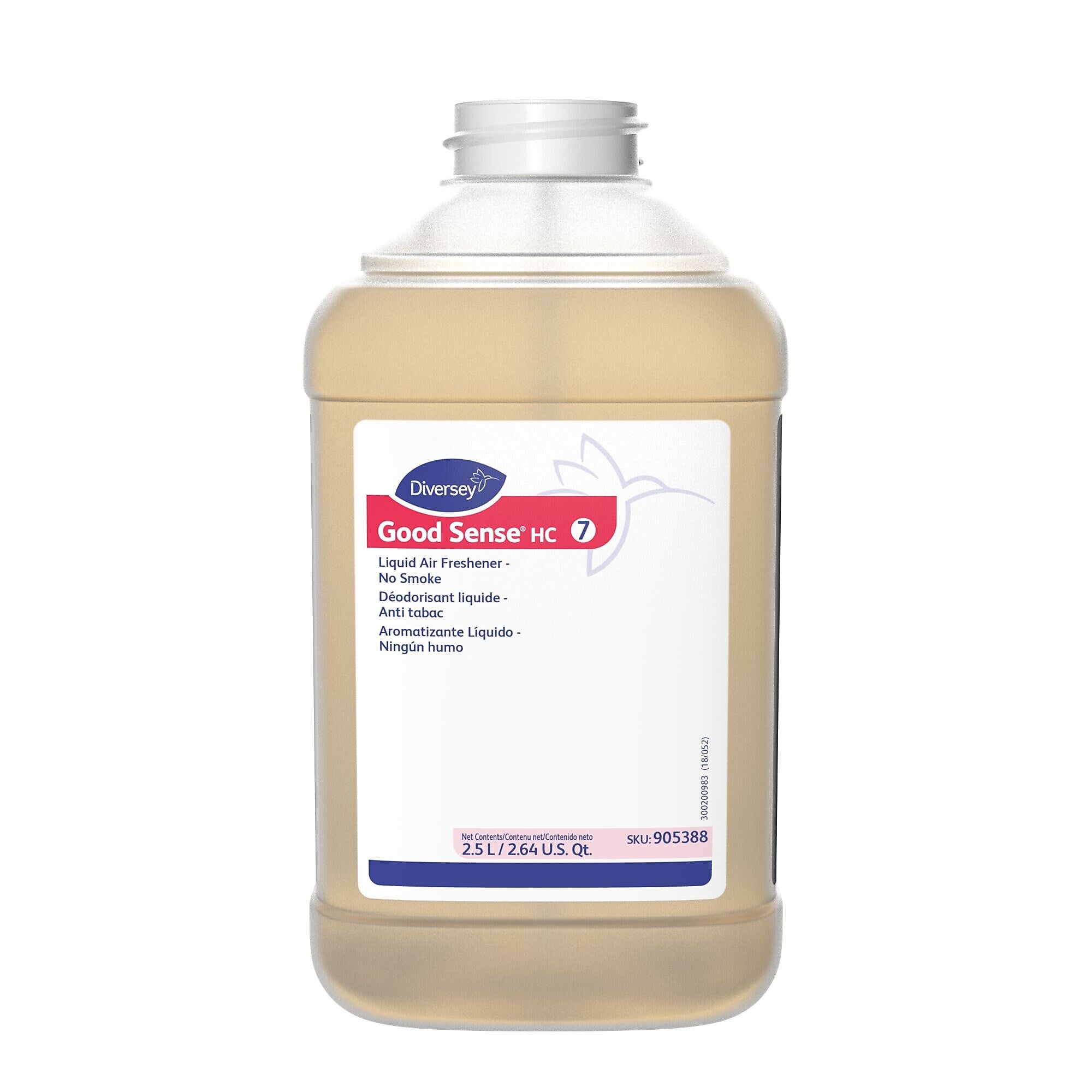 Diversey Good Sense HC Liquid Air Freshener for Diversey J-Fill, Clean Fresh Scent, 84.5 oz. , 2/Carton (905388)