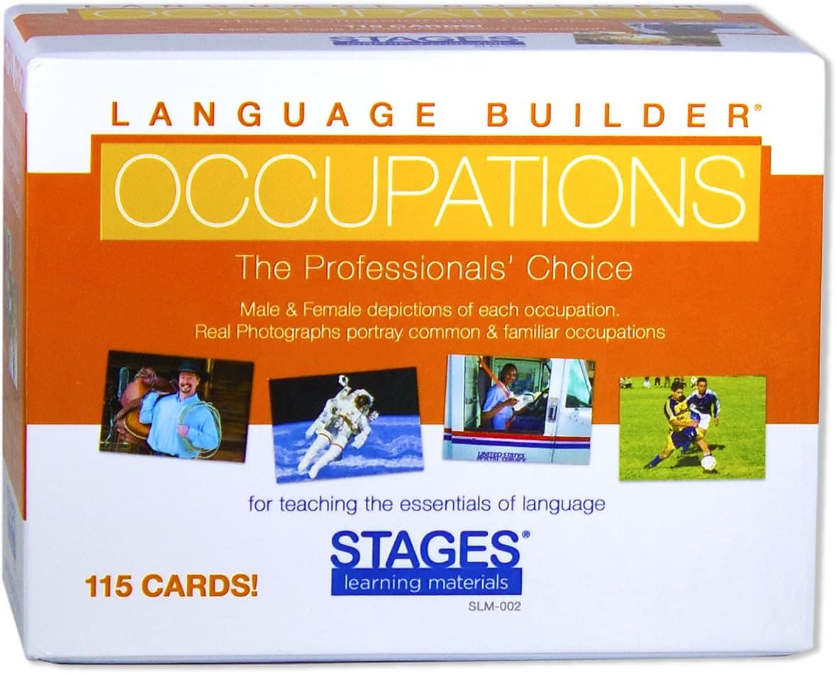 Stages Learning Materials Occupation Card Language Builder Cards, 115/Pack (SLM002)