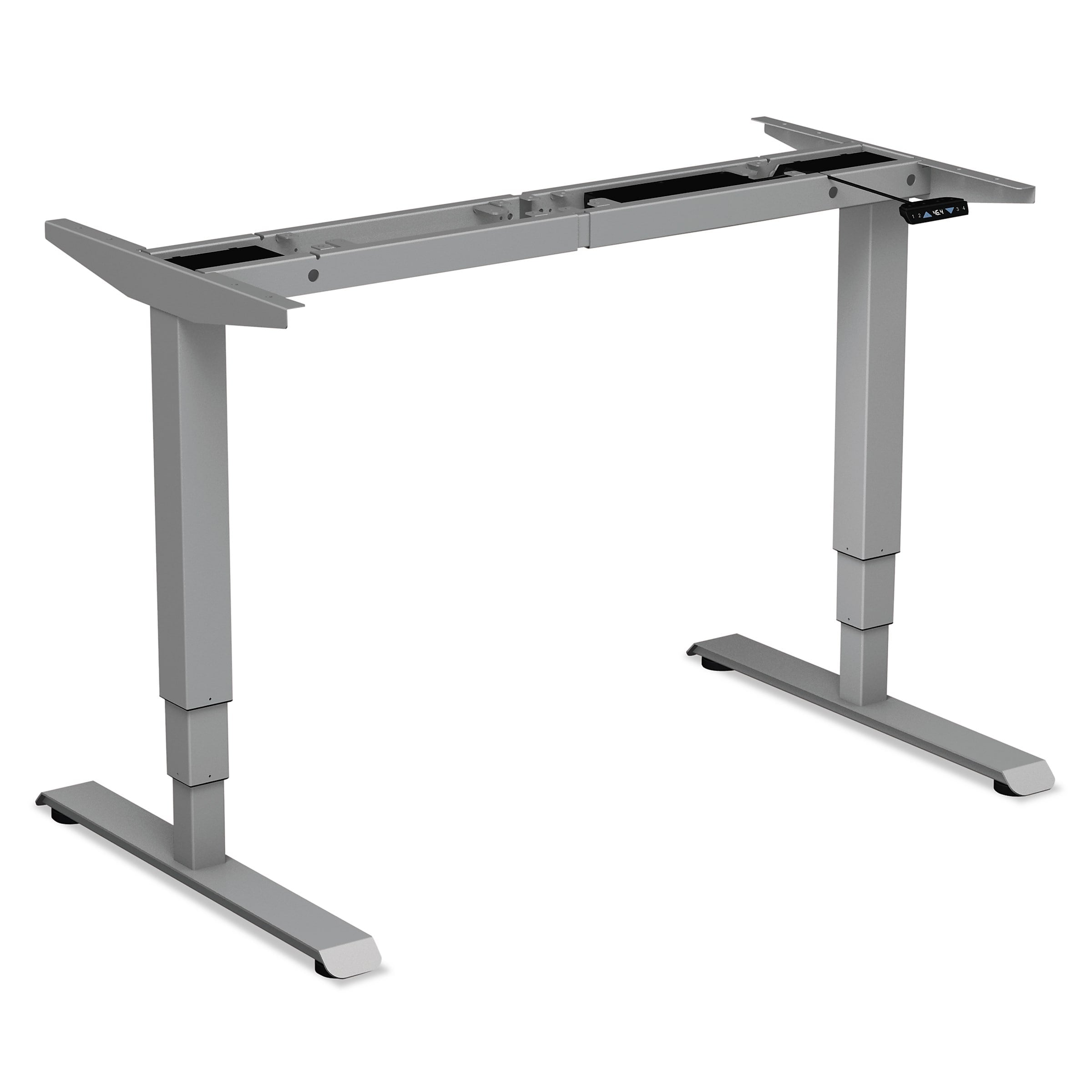 Alera® 3-Stage Electric Adjustable Table Base w/Memory Controls, 25? to 50 3/4?H, Gray