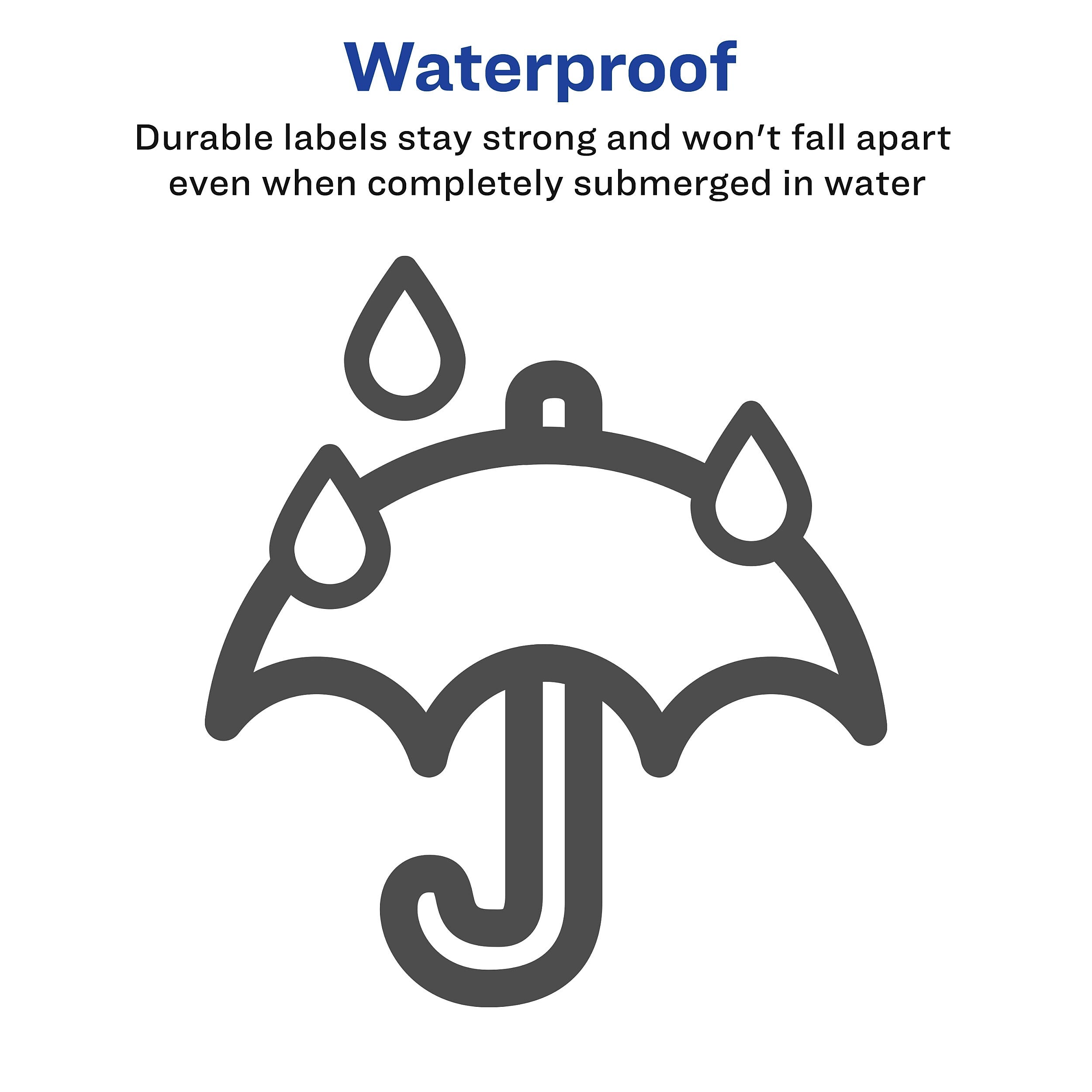 Avery Waterproof Laser Shipping Labels, 3-1/3" x 4", Matte White, 300 Labels/Box (5524)