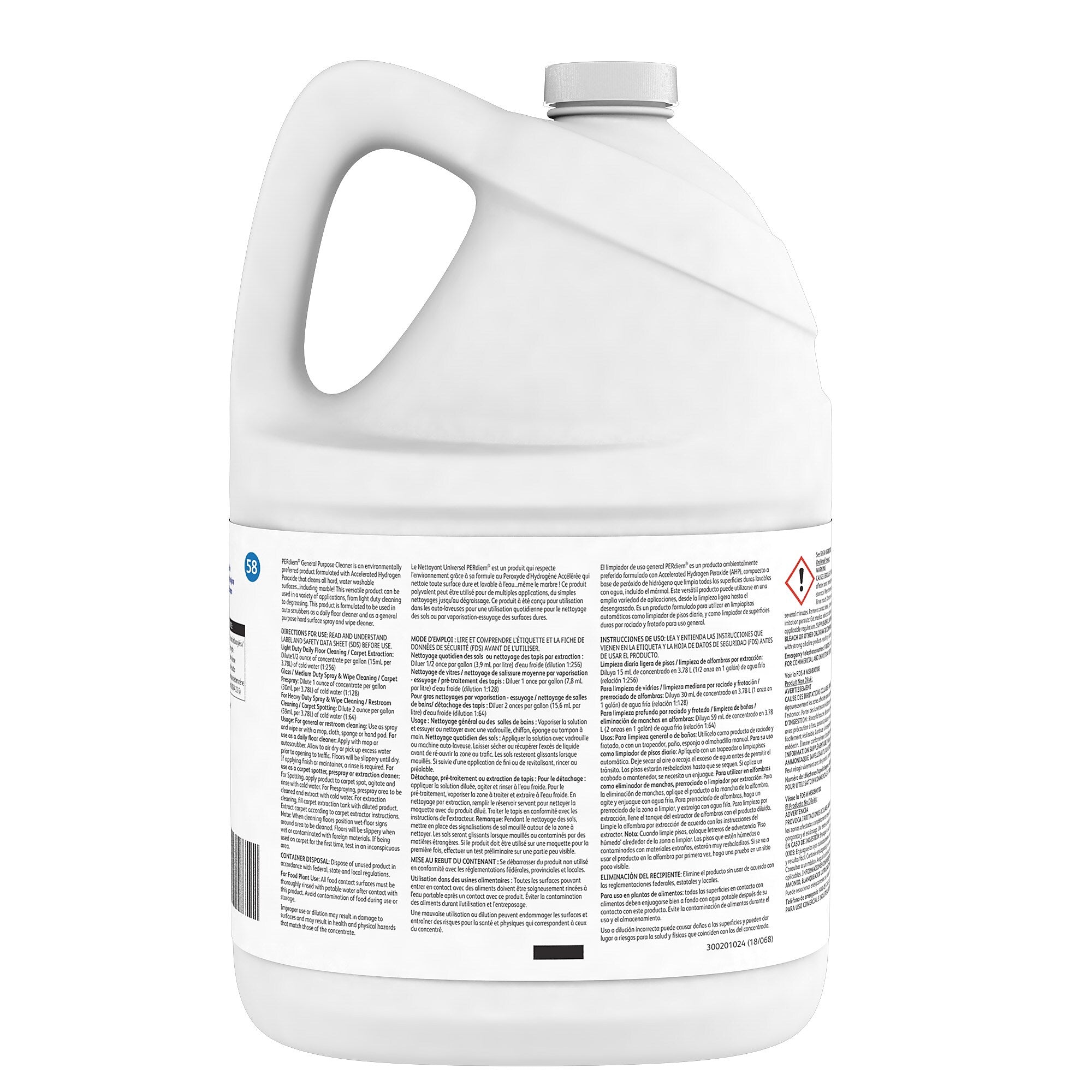 Perdiem All-Purpose Cleaner, No Scent, 128 Oz., 4/Carton (94998841)