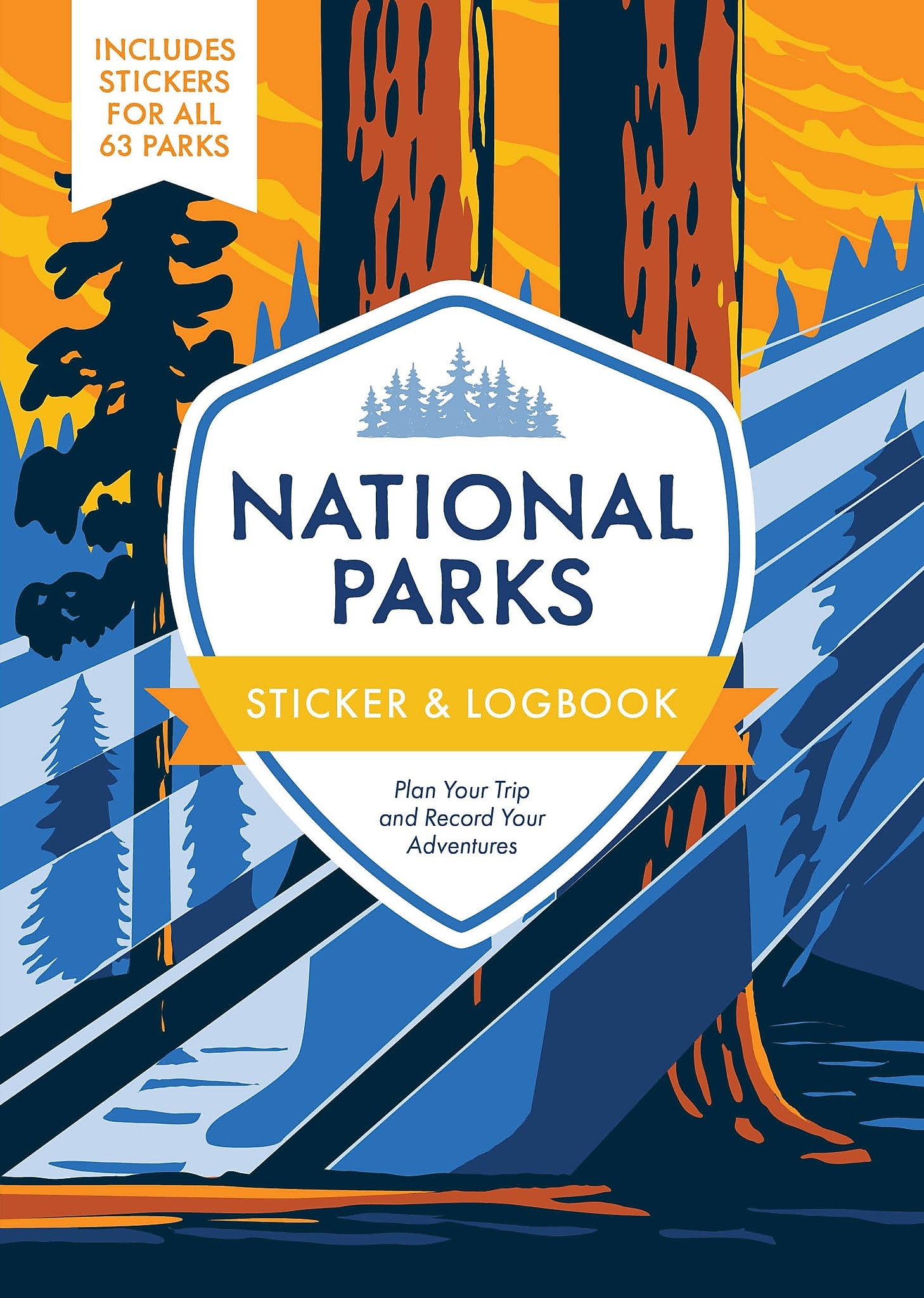 Quarto National Parks Sticker & Logbook Guided Journal, 6.15" x 8.45", Multicolored, 208 Pages (9780785844266)