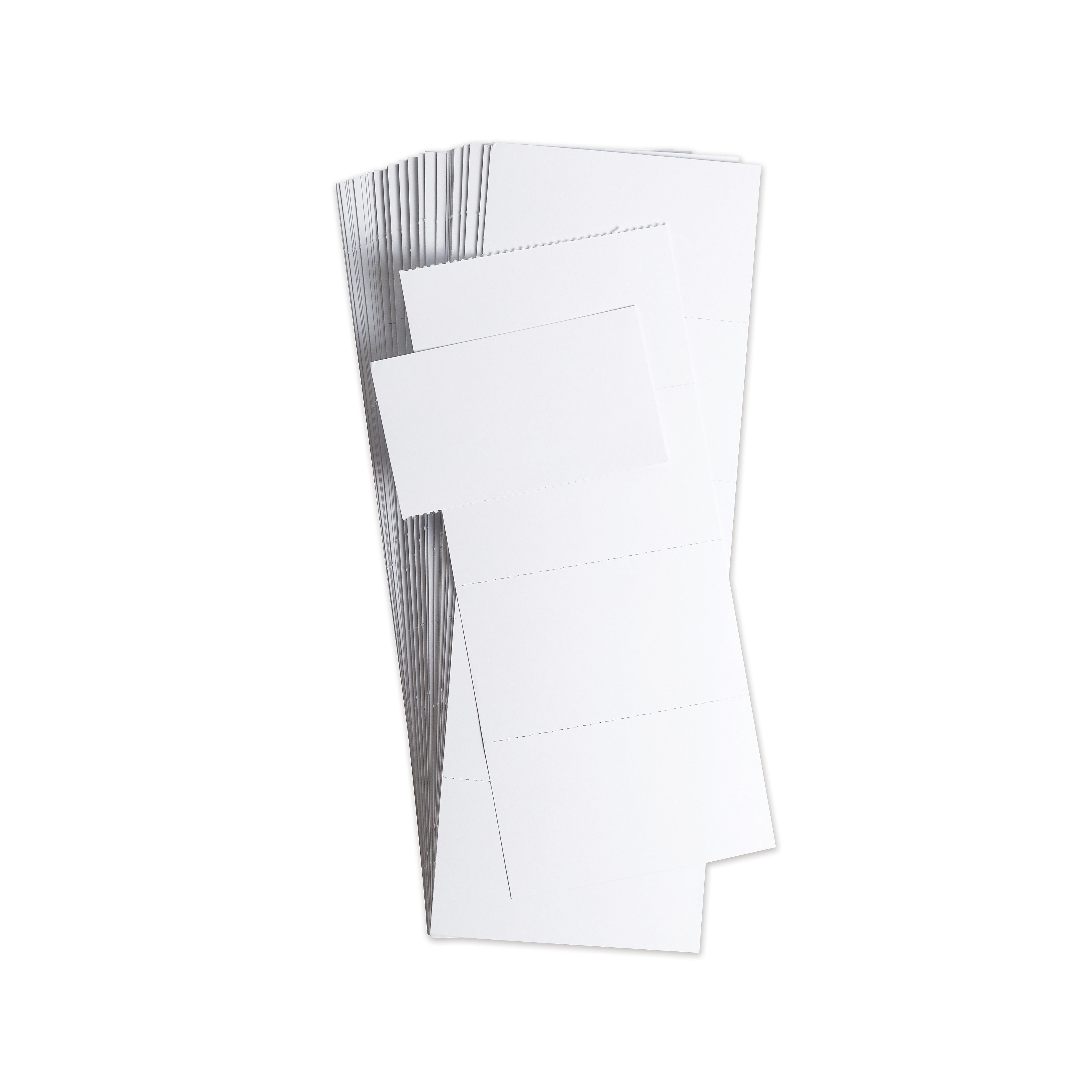 U Brands Data Card Replacement, 3" x 1.75", White, 500/Pack (UBRFM1513)