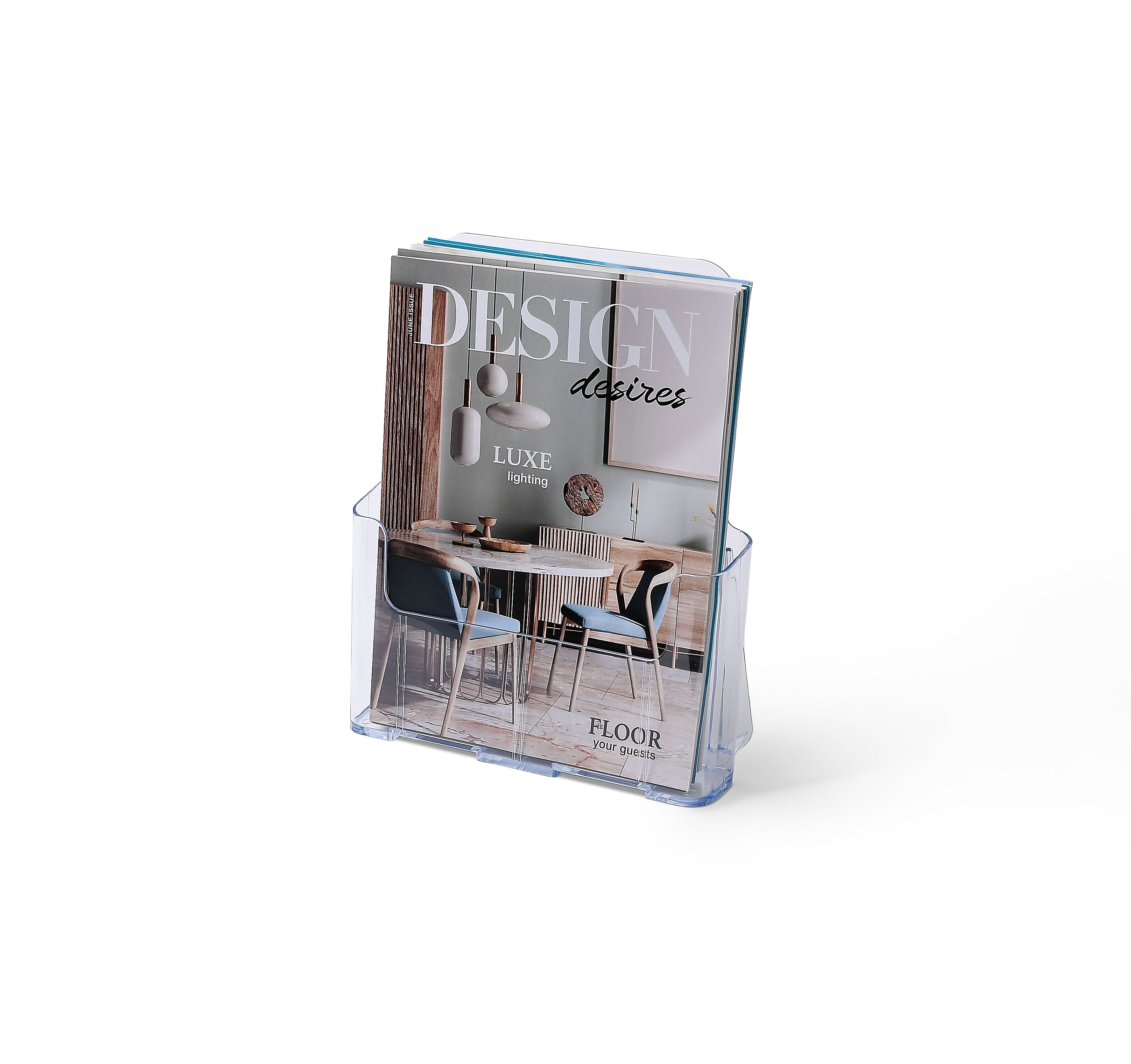 Staples Literature Holder, 10.75" x 9.25", Clear Plastic (ST16659/16659)