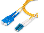 StarTech 16.4' LC Network to SC Network Networking Cable, Male, Yellow (SMLCSCOS25M)