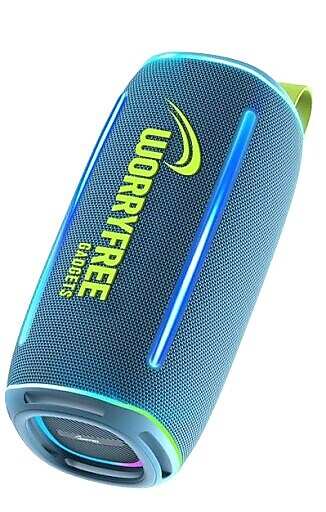 Worryfree Gadgets WP64 Wireless Bluetooth Portable Speaker, Waterproof, Blue (WP64-BLU)