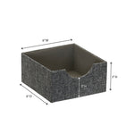 Household Essentials Drawer Organizers, Graphite Linen, 2/Pack (7572-1)