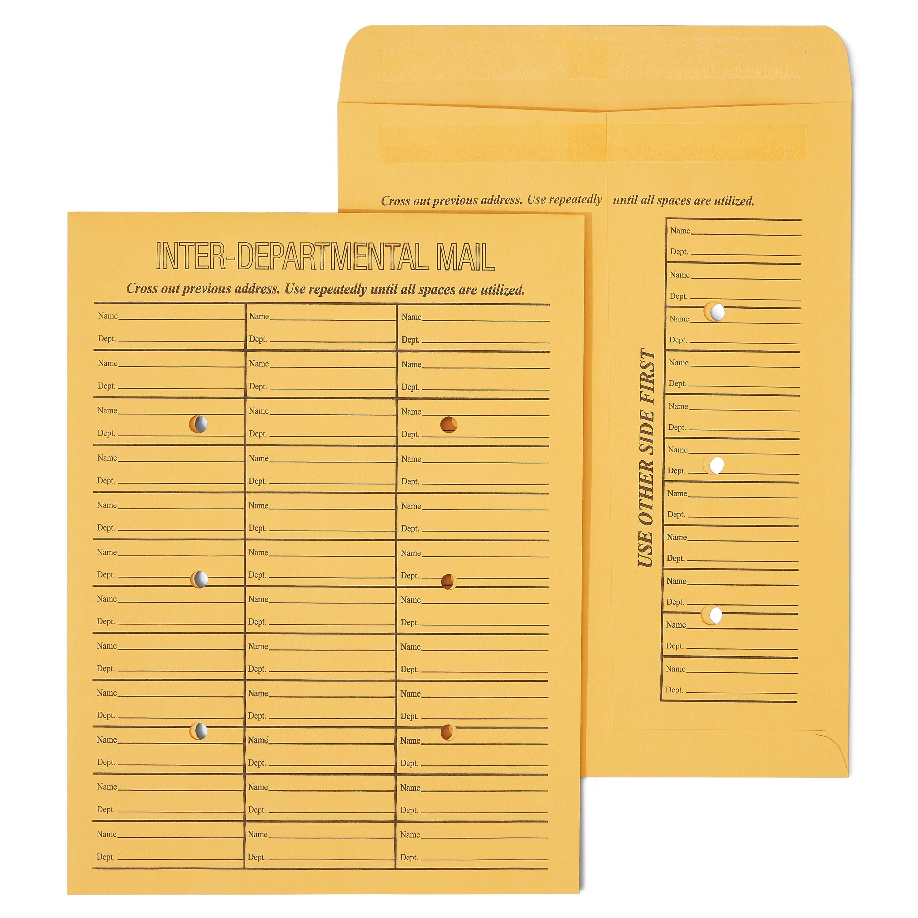 Staples Adhesive Inter-Departmental Kraft Envelope, 10" x 13", Brown, 100/Box (SPL391542)