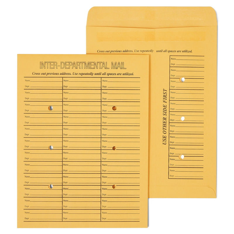 Staples Adhesive Inter-Departmental Kraft Envelope, 10" x 13", Brown, 100/Box (SPL391542)