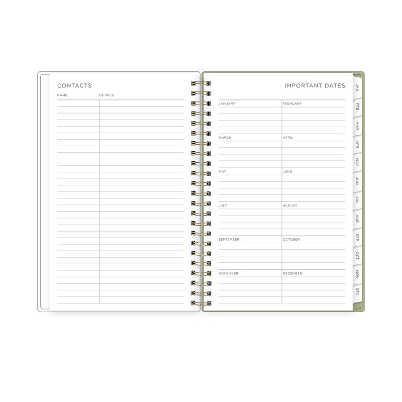 2026 Blue Sky Kelly Ventura Gardens 5" x 8" Calendar Year Weekly & Monthly Planner, Plastic Cover, Multicolored (153065)