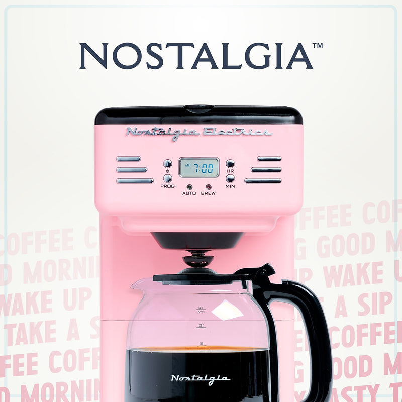 Nostalgia 12-Cups Automatic Coffee Maker (RCOF12PK)