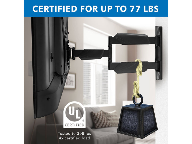 Mount-It! Full-Motion TV Mount, 77 lbs. Max. (MI-14002)